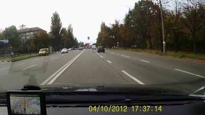Экстренное торможение перед пешеходным переходом