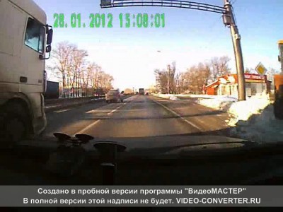 Фура и ВАЗ 2108