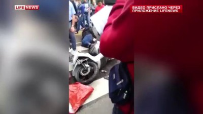 Скутерист расстрелял водителя мерседеса в центре Москвы