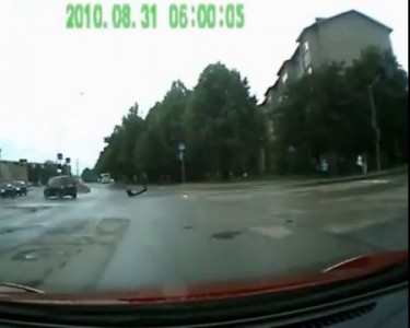 Авария с участием машины спасателей