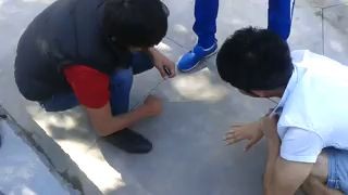 Прикол с плевком :)