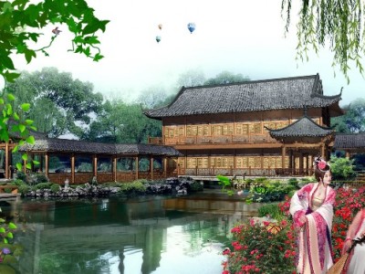 Девушки у озера