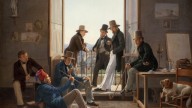 Constantin Hansen (1804-80) - A Group of Danish Artists in Rome. (1837)