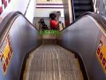 Balls on escalator