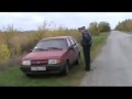 Пьяная баба за рулем