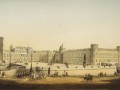 1.Дворец в Гатчине со стороны двора. Литография К. К. Шул