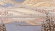 Reflections in a winter lake