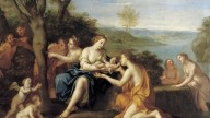 'Birth of Adonis', oil on copper painting by Marcantonio Franceschini, c. 1685-90, Staatlich