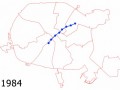 Метро Минска с 1984 по 2012 г.