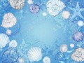 28343916-fond-bleu-de-la-mer-avec-des-coquillages-et-étoiles-de-mer-bleues-et-beiges