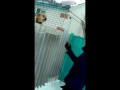 Man loses his glove when harassing a dog