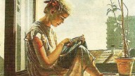 Александр Иванович.За вышиванием .