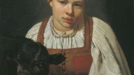 девушка с теленком, 1829