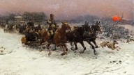 Alfred Wierusz-Kowalski » Evening-Sleigh