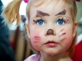 Девочка разрисованная