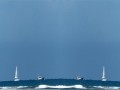 круговннебо с морем и кораблями
