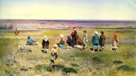 СТЕПАНОВ. Журавли летят. 1891