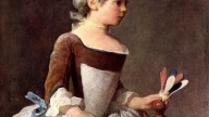 Das Mädchen mit dem Federball.1741.Uffizi Gallery