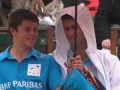 French open in the rain with Novak Djokovic