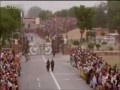 Michael Palin at the India-Pakistan border ceremony - BBC