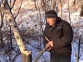 Как разжечь костер. Эвенкийская стружка. [HD] How to build a campfire. Evenk chips