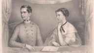 чета Франц Иосиф и Елизавета в ложе, 1855 год; Австрийска