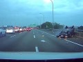 Сам перевернулся так еще и наподдали