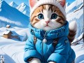 Winter adventures of a kitten 12