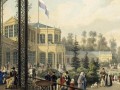 4.Вокзал в Павловске. Литография Карла Шульца по рисунк