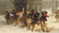 John Morgan.Snowballing, 1865 Игра в снежки