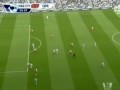 Barton hits Tevez and than Agüero (Amazing)