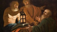 Diogenes. Unsigned painting, oil on canvas