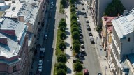 улицы с воздуха со стороны Таврического сада