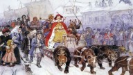 Суриков.Большой маскарад в 1722 году на улицах Москвы с ?