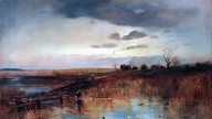 . Деревушка у ручья. 1870-е