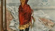 H. Kaemmerer. Woman in a masquerade costume looking in a mirror, 1892