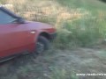 Пьяный ГАИшник влетел в кювет