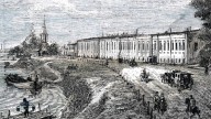 вид на Императорский фарфоровый завод 1840-1860 гг.