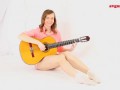 Avgustina plays guitar fast
