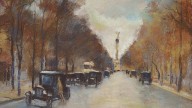Lesser Ury. Siegesallee mit Siegessäule