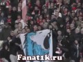 Funny Russian football fans with rival's banner Lion sucks the penis