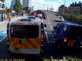 Police Van 'Toys' With Cheeky Queue Jumper