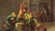 Adriaen Brouwer, Bauernrauferei beim Kartenspiel (c. 1630–1640).