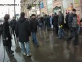 Драка митингующих с ОМОНом в Питере.