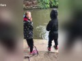 Неожиданная находка при ловле в пруду на магнит