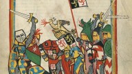 на мечах Codex Manesse, нач.14 в.