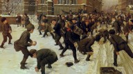 Fritz Freund.The Snowball Fight