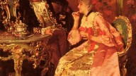 Льюис Алварез (1836-1901) Флирт перед зеркалом