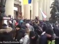 Штурм городской администрации г. Харьков 5 ч. не все майданутые смогли убежать)