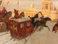 12.Царский поезд. Звенигород. XVII век. (холст, масло, 60х100 с